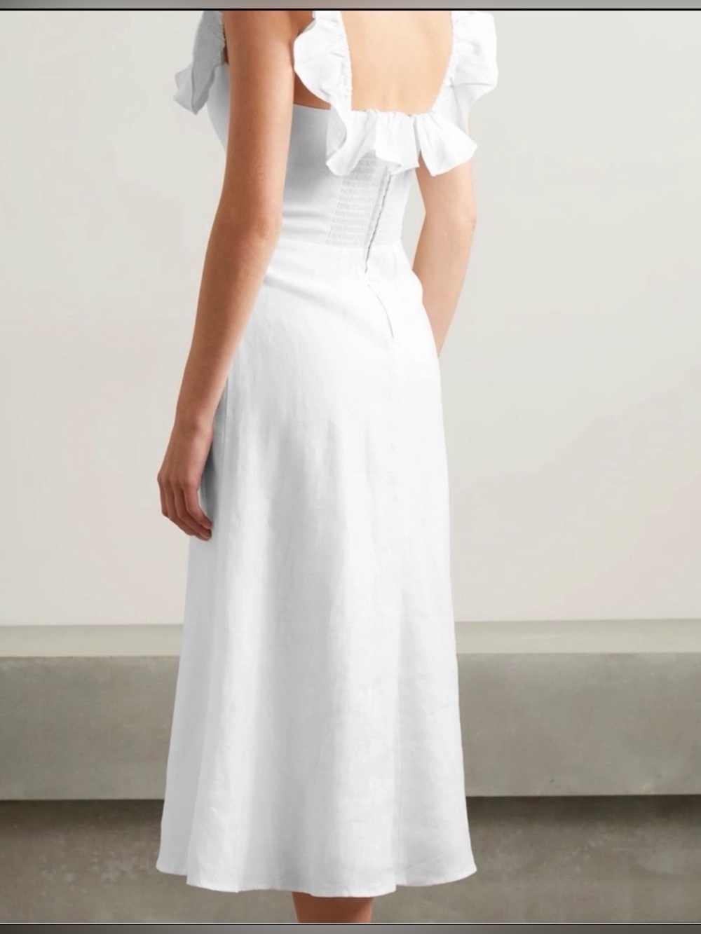 Reformation Amethyst Linen Dress. - Picture 2 of 9
